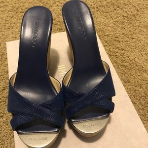 Jimmy Choo cork wedges